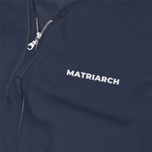 Matriarch Embroidered Zip Up Hoodie Navy/White