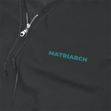 Matriarch Embroidered Zip Up Hoodie- Black/Teal