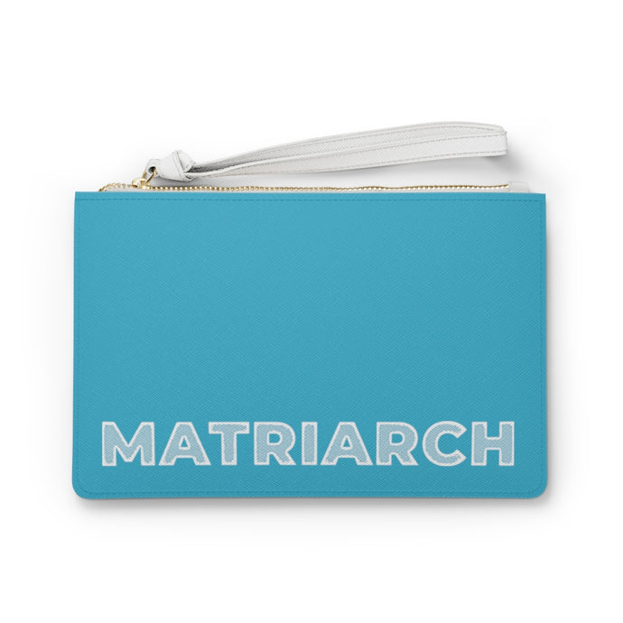 Matriarch Clutch Bag- Teal/White