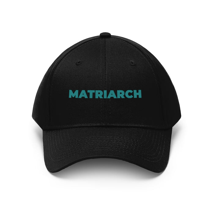Matriarch Embroidered Cap- Black/Teal