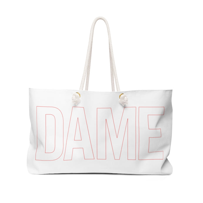 DAME Outline Logo Weekender Bag