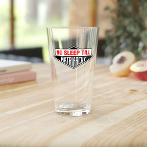 No Sleep Till Pint Glass