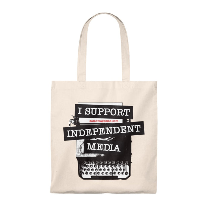 I Support Independent Media Tote Bag