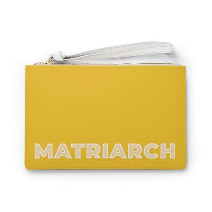 Matriarch Clutch Bag- Yellow/White