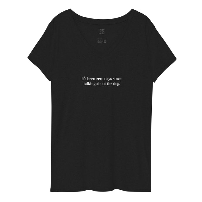 Zero days recycled v-neck t-shirt